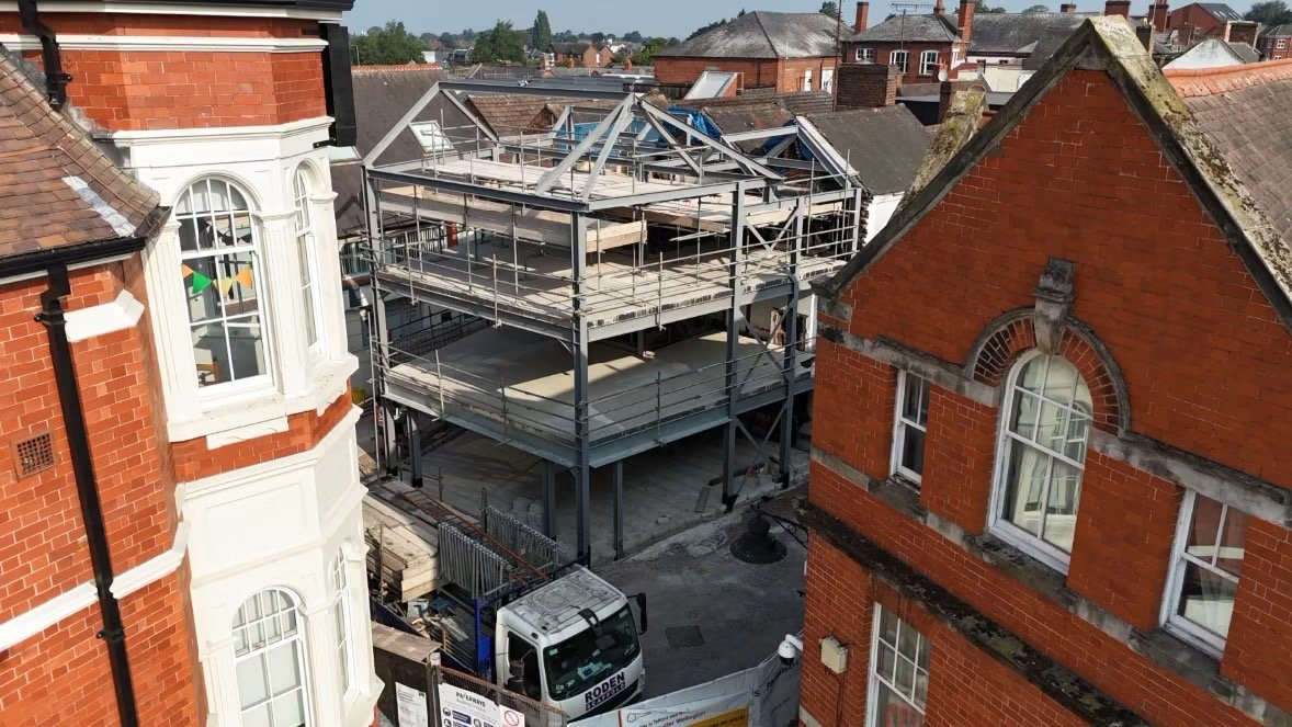 Brickwork and roofing progress at 2 Walker Street